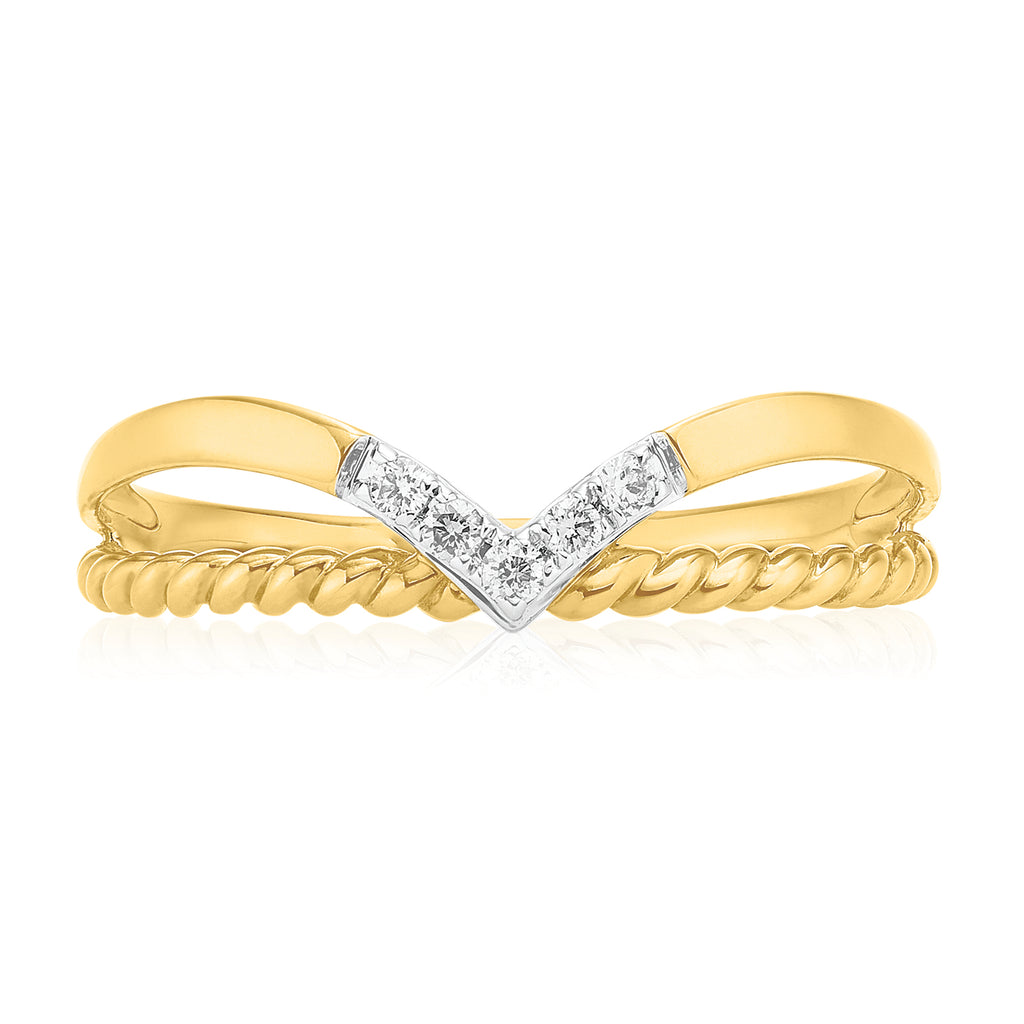 9ct gold deals wishbone ring