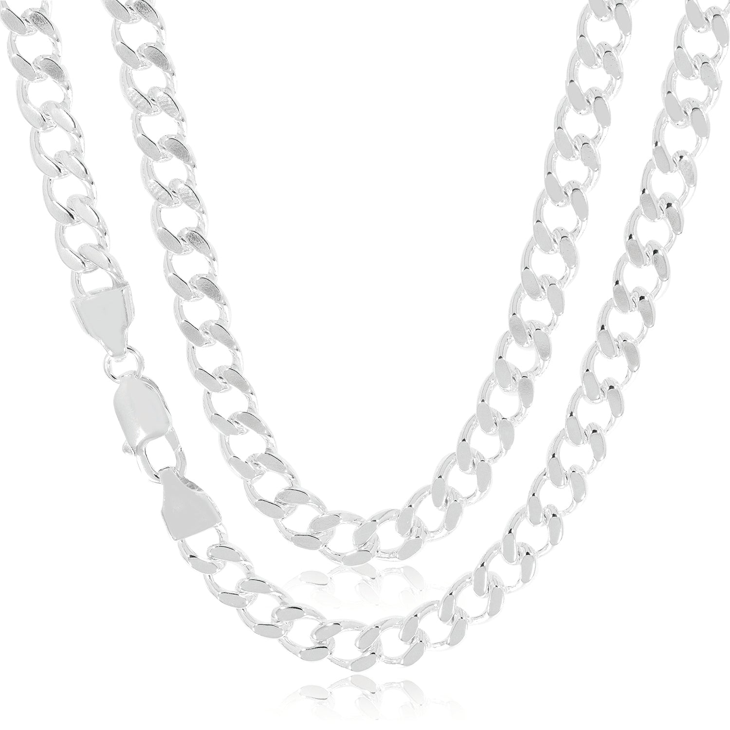 Sterling Silver 70cm Diamond Cut Curb Chain