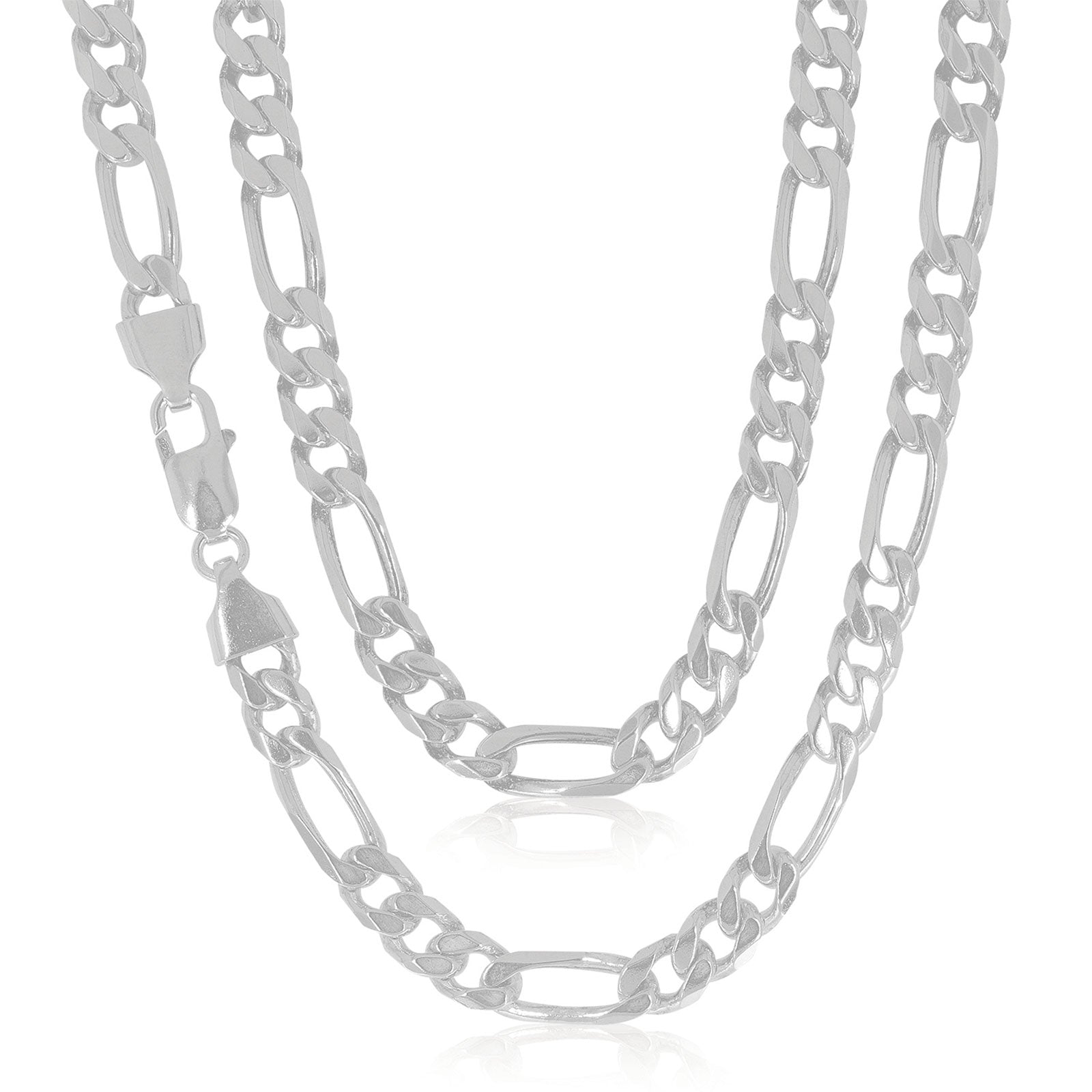 Sterling Silver 55cm Figaro Chain