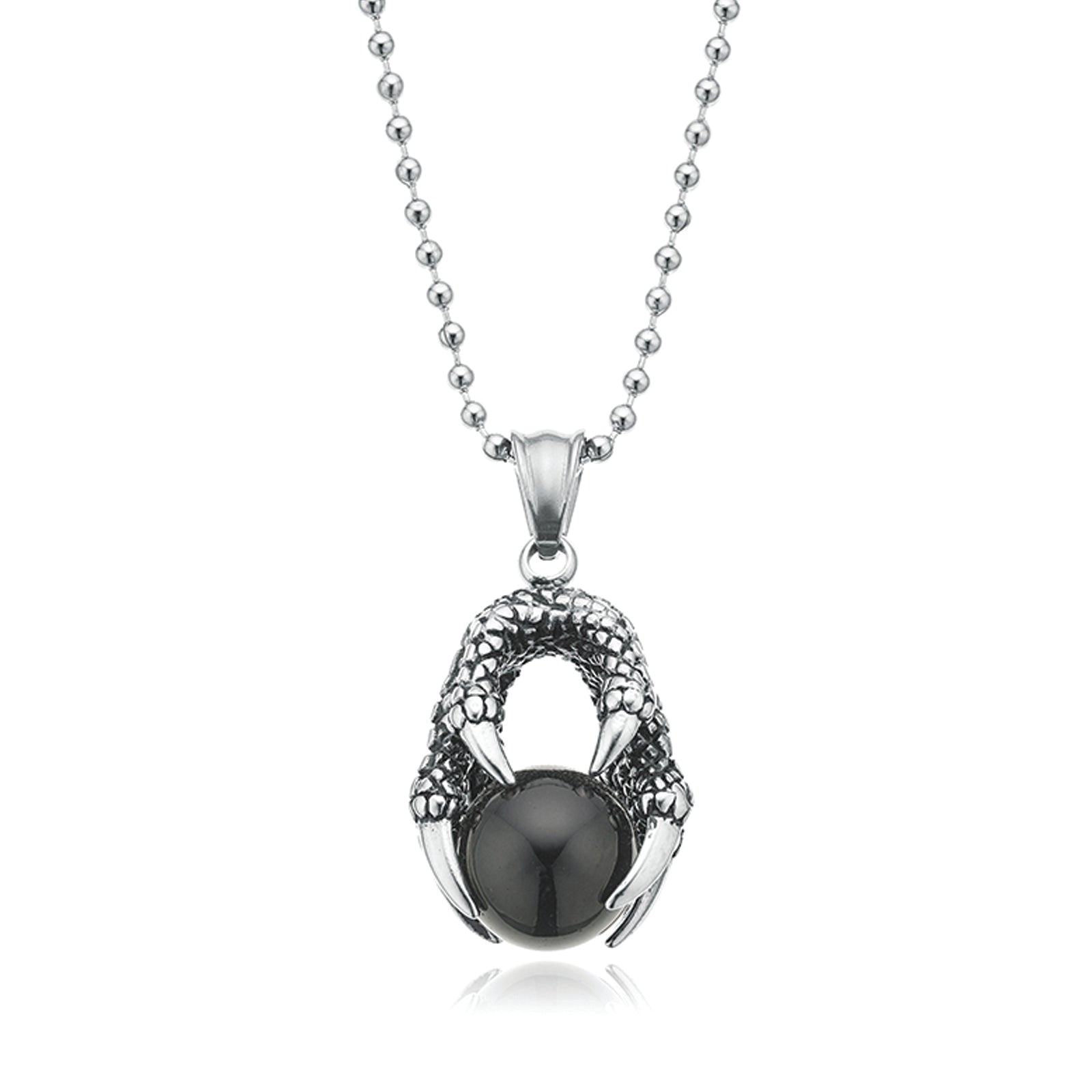 Tensity 60cm Stainless Steel Claw Ball Necklace