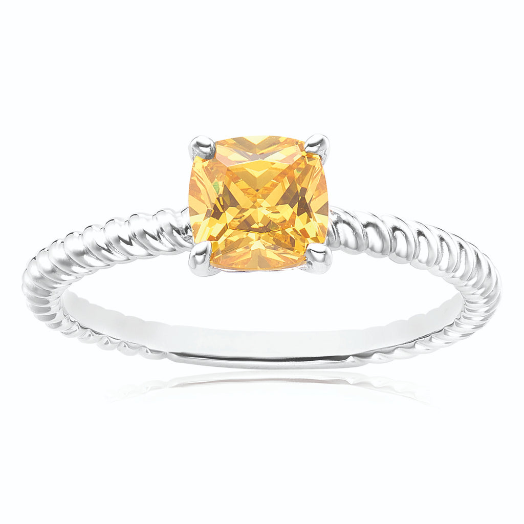 Yellow store cubic zirconia