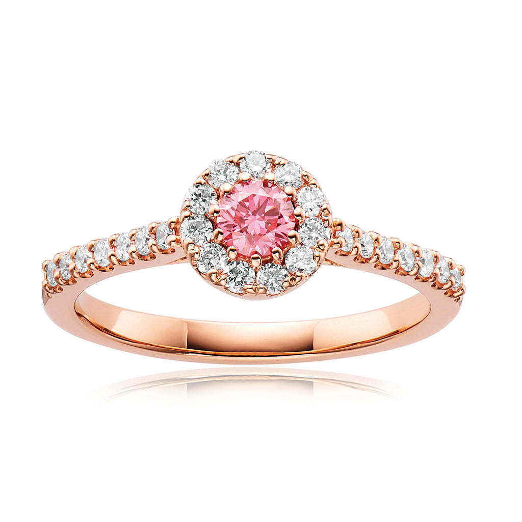 1 carat rose gold store engagement ring