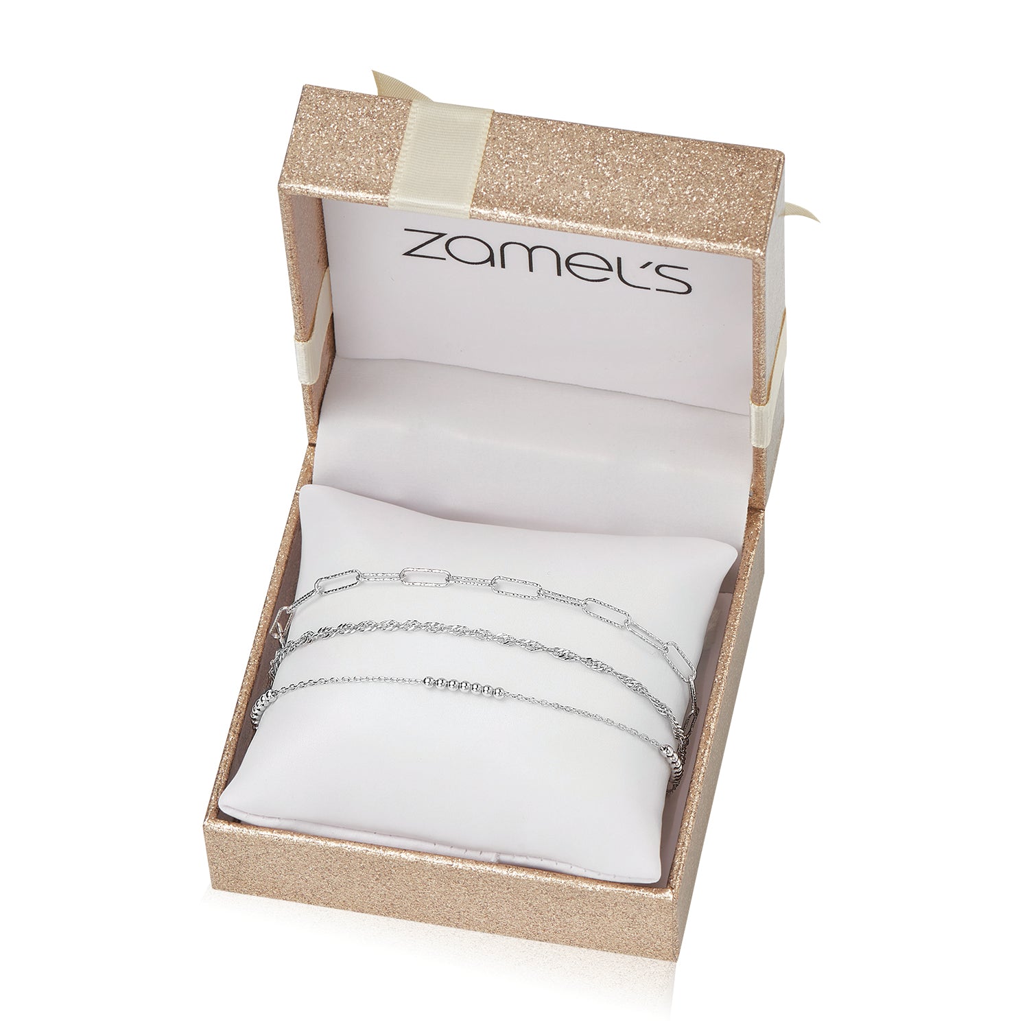 Sterling Silver 3x19cm Bracelets Gift Box