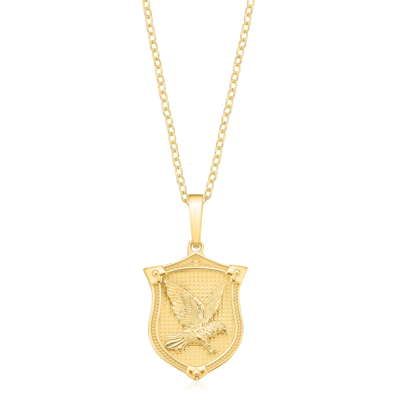 9ct Yellow Gold Eagle Pendant – Zamels