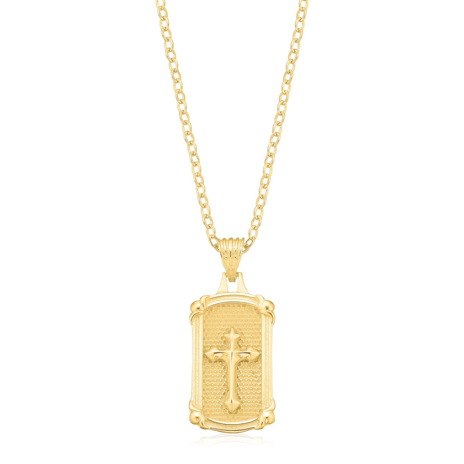 9ct Yellow Gold Cross Pendant – Zamels