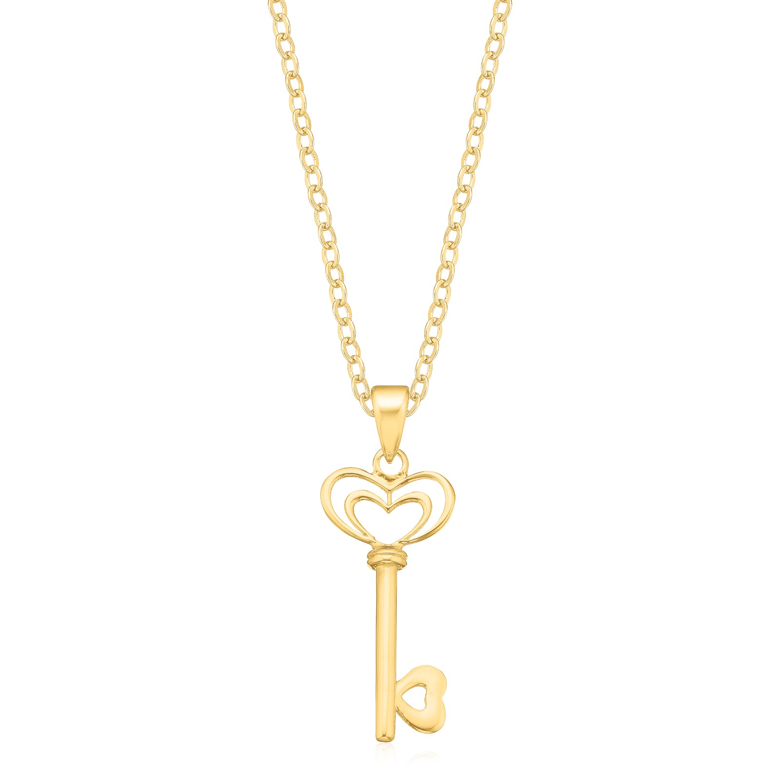 9ct Yellow Gold Key Pendant