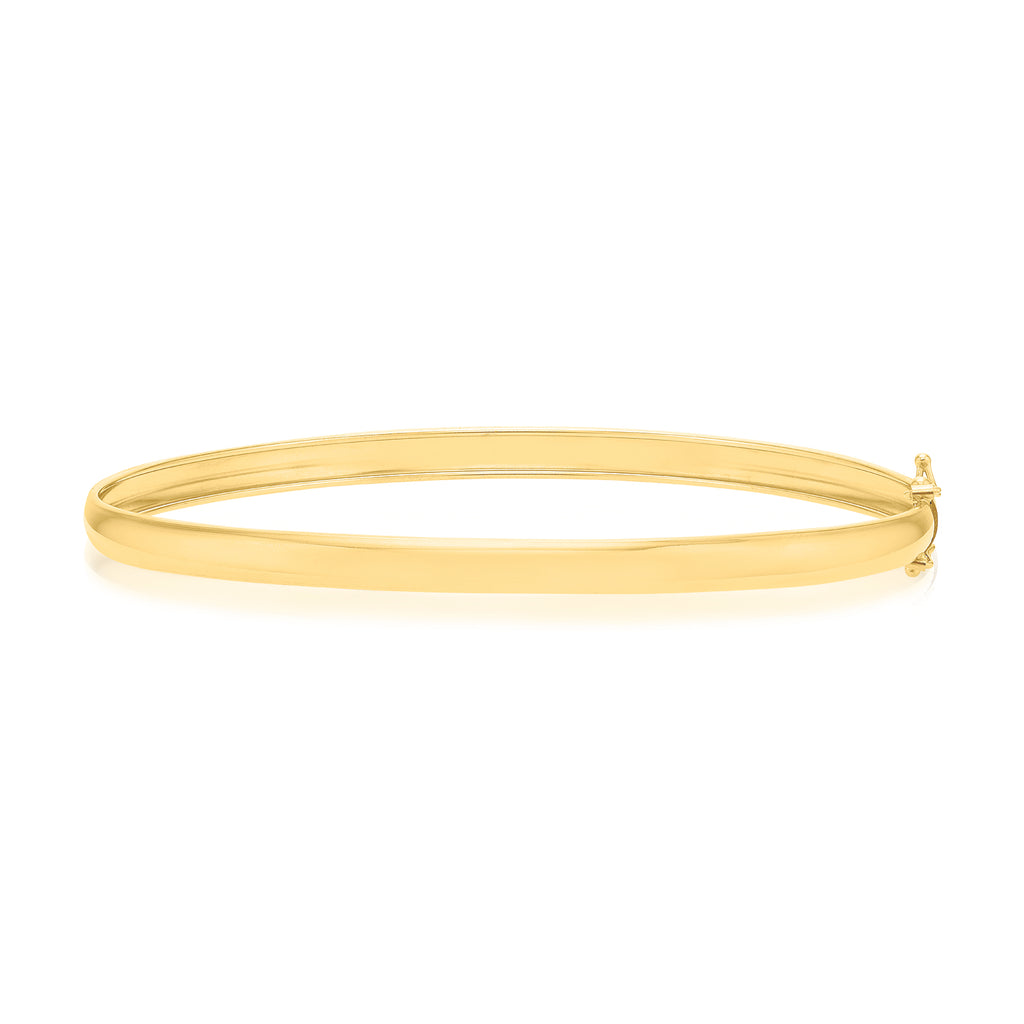 9ct Yellow Gold Silver Filled Bangle