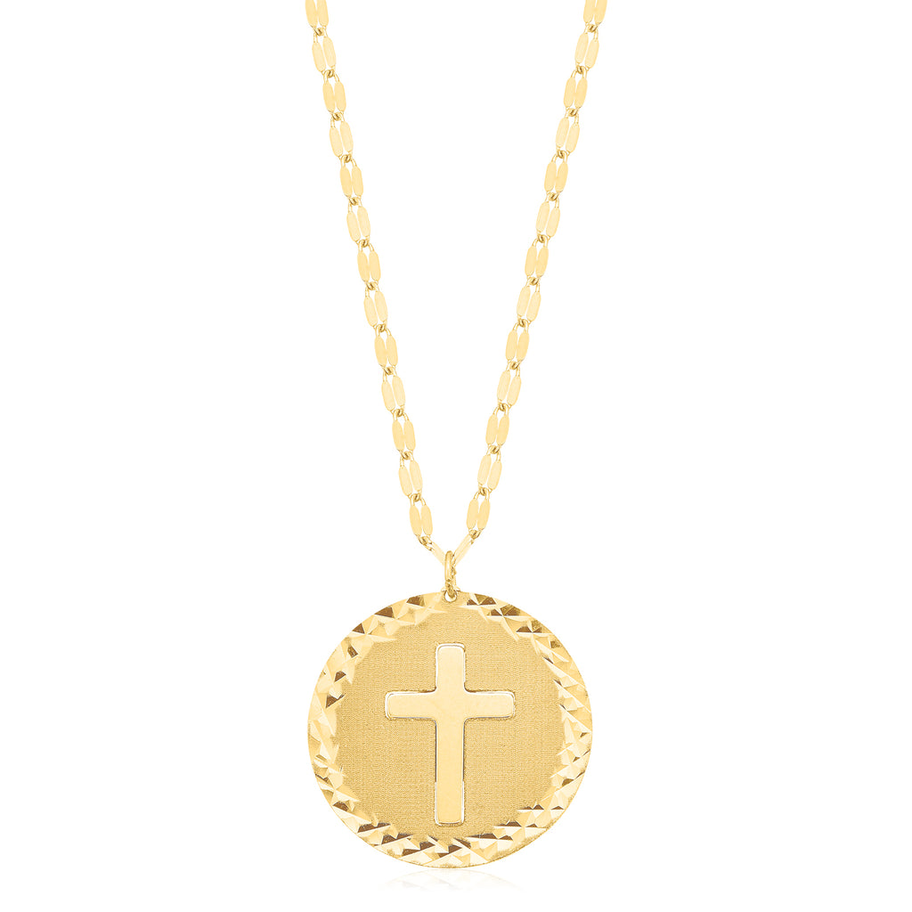 9ct Yellow Gold 45cm Cross Necklaces – Zamels