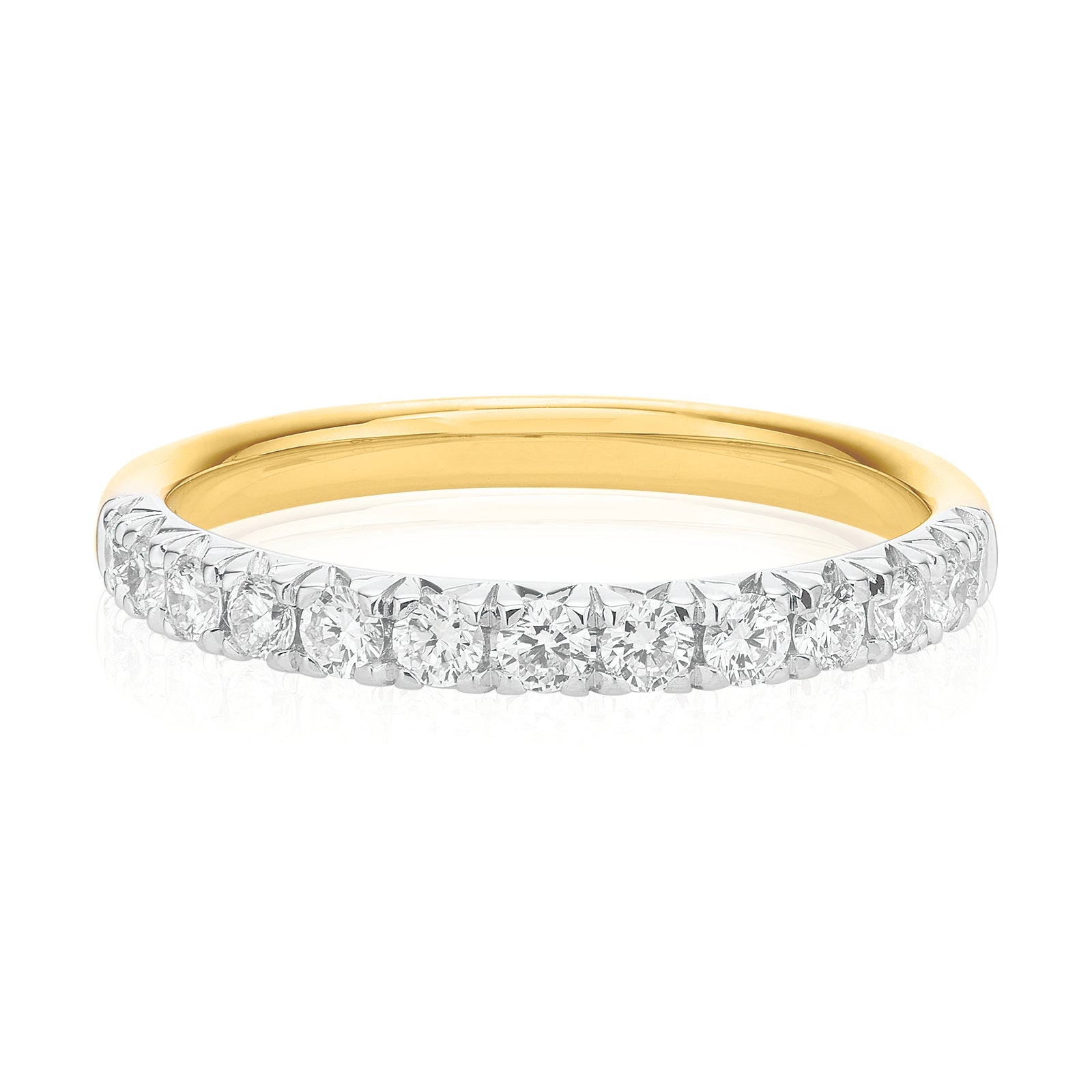 Celebration 18ct Yellow Gold with Round Brilliant Cut 0.40 Carat tw of Lab Grown Diamond Ring