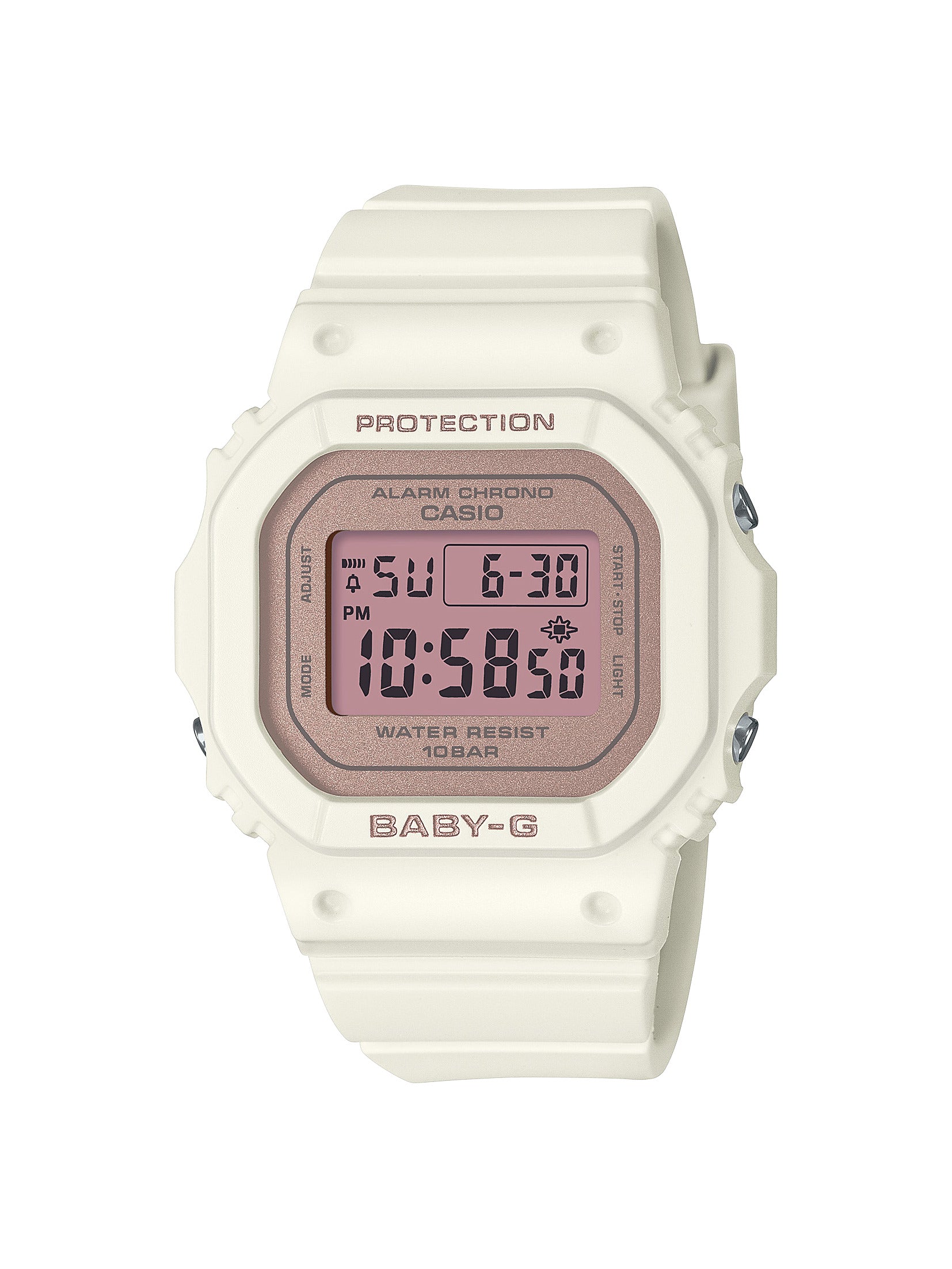 Casio BABY-G White & Gold Resin Watch - BGD565SC-4D