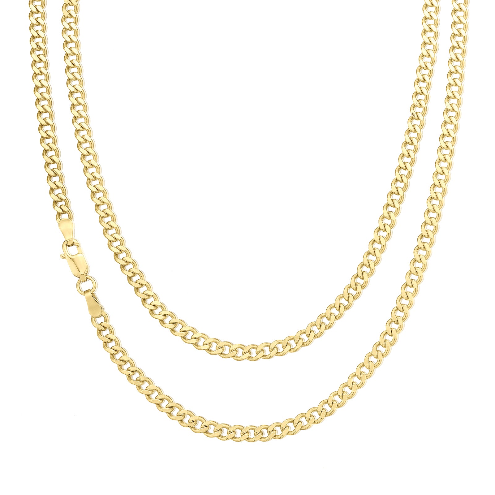 9ct Yellow Gold 50cm 100 Gauge Chain