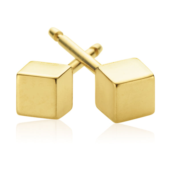 9ct Yellow Gold Flower Stud Earrings – Zamels