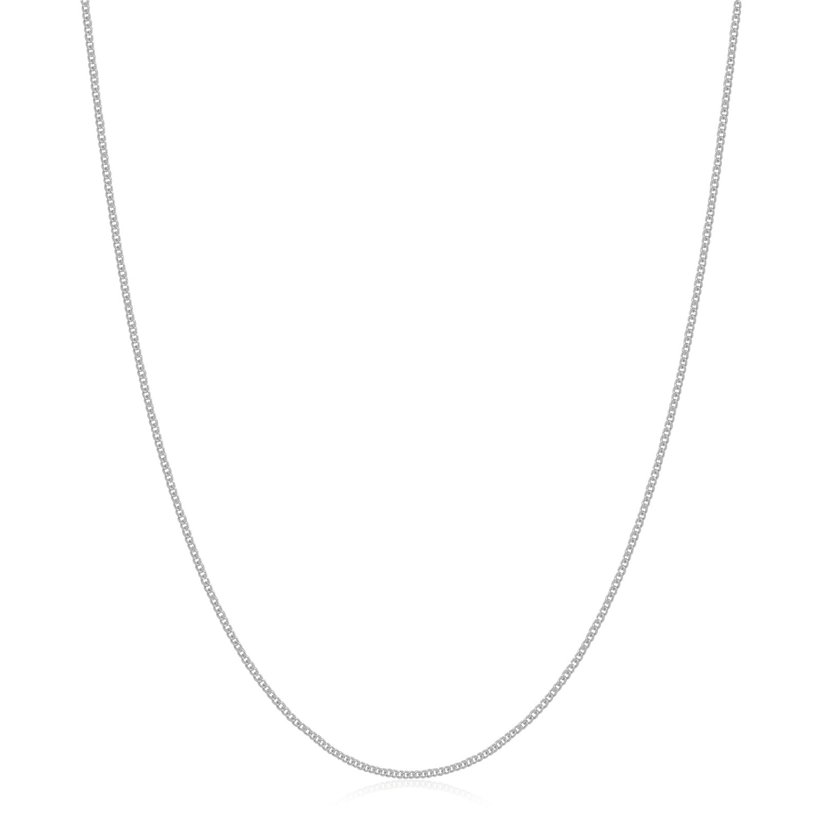 Sterling Silver 40cm Curb Chain Necklace