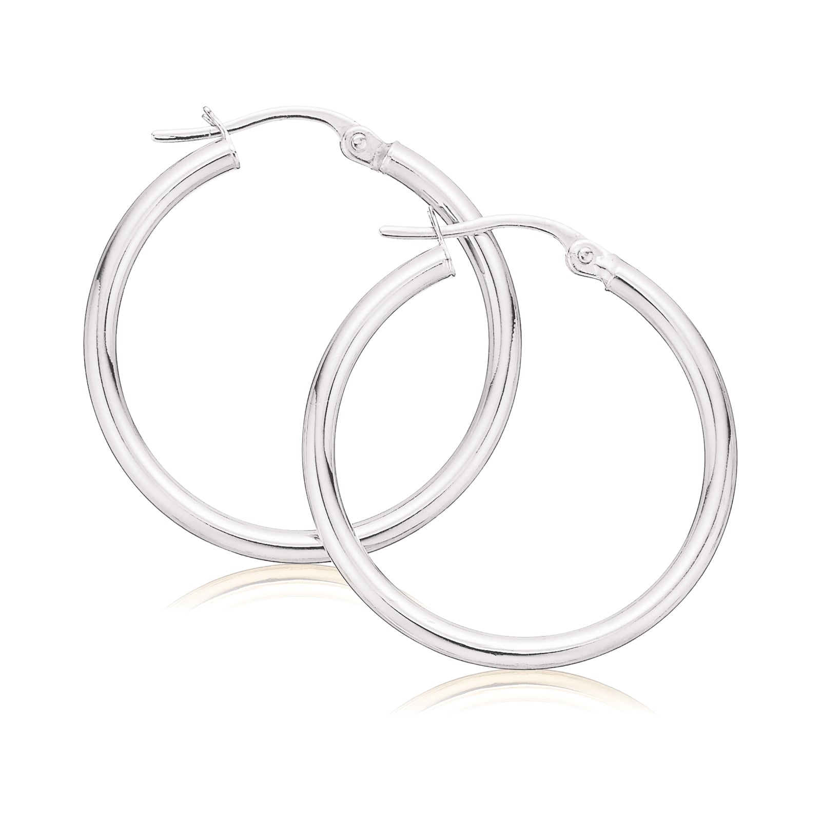 Sterling Silver 20mm  Hoop Earrings