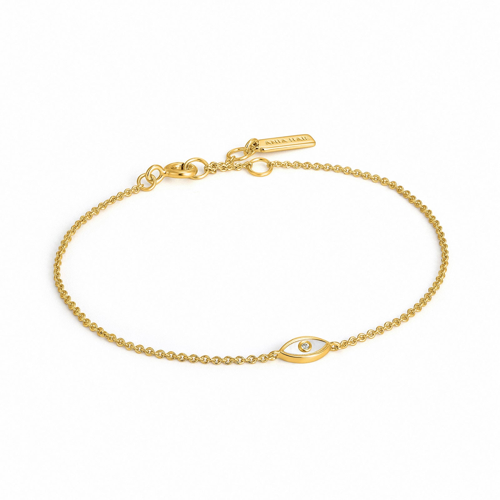 Ania Haie Sterling Silver & Gold Plated Evil Eye Bracelet – Zamels