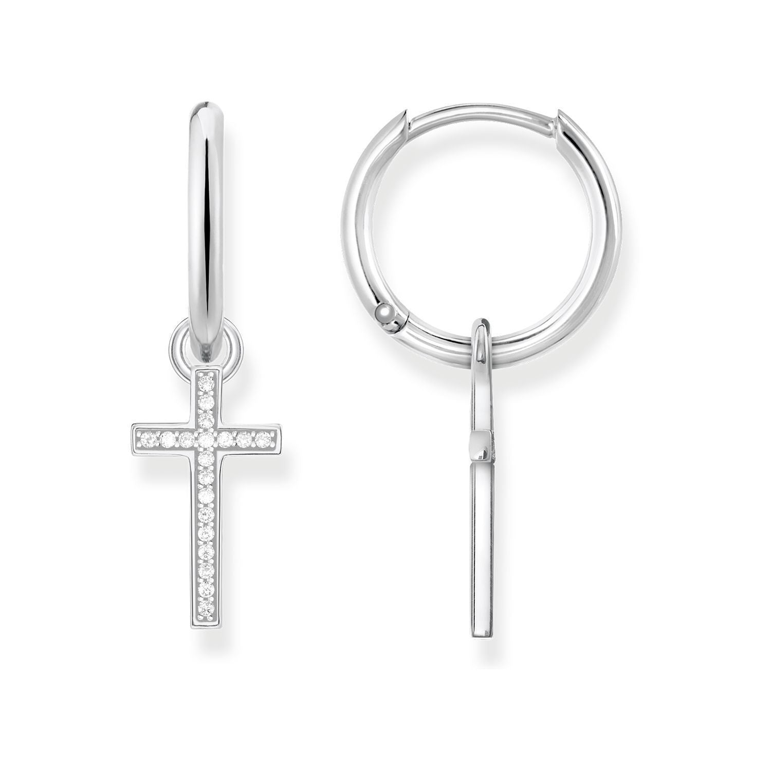 Thomas Sabo Cross Hoop Earrings