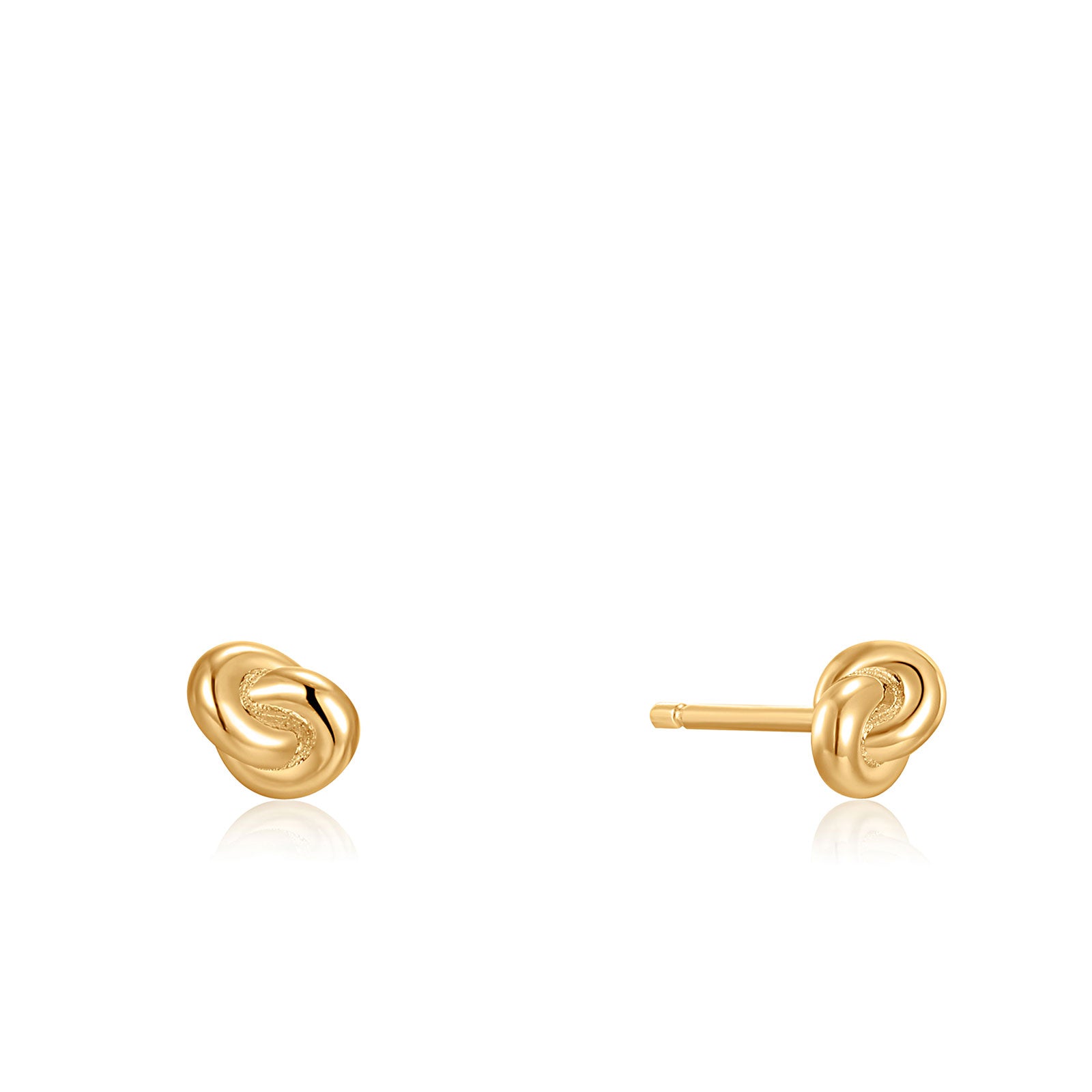 Ania Haie Sterling Silver & Gold Plated Knot Stud Earrings