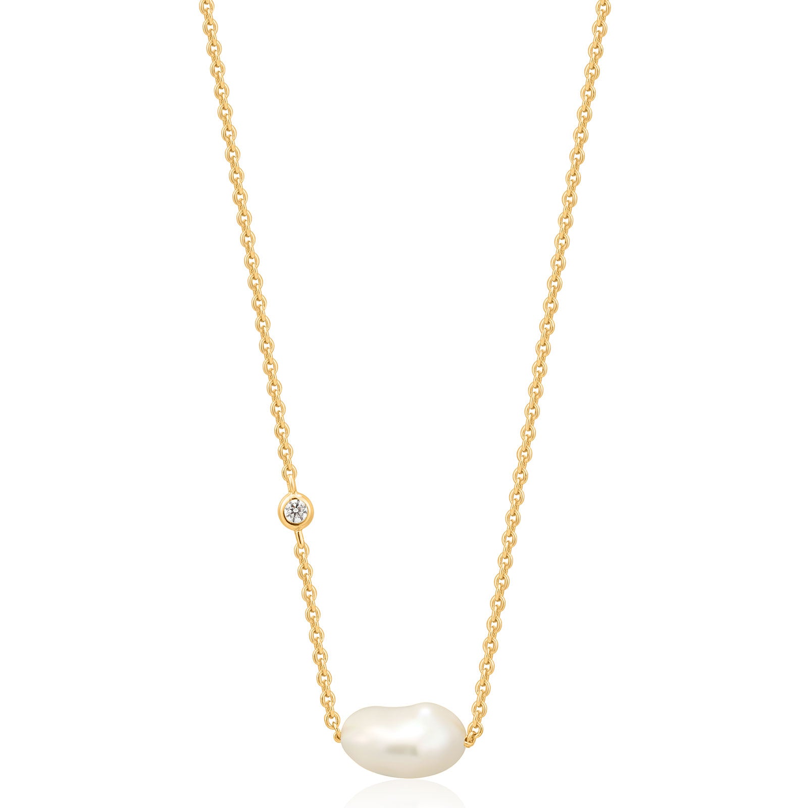 Ania Haie Sterling Silver & Gold Plated Pearl Necklace