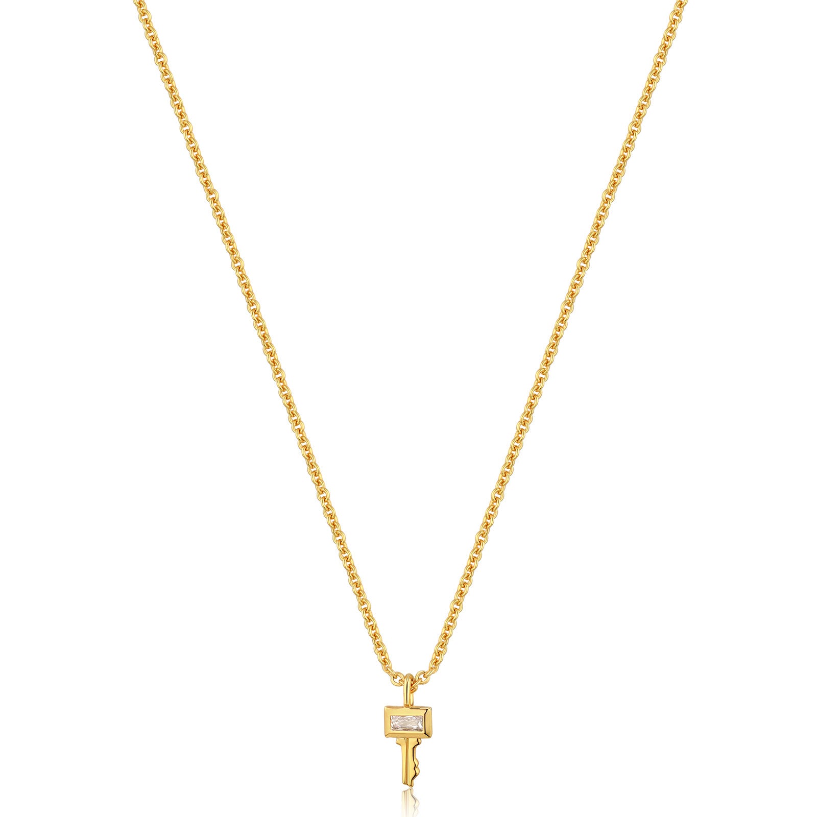 Ania Haie Sterling Silver & Gold Plated Key Necklace