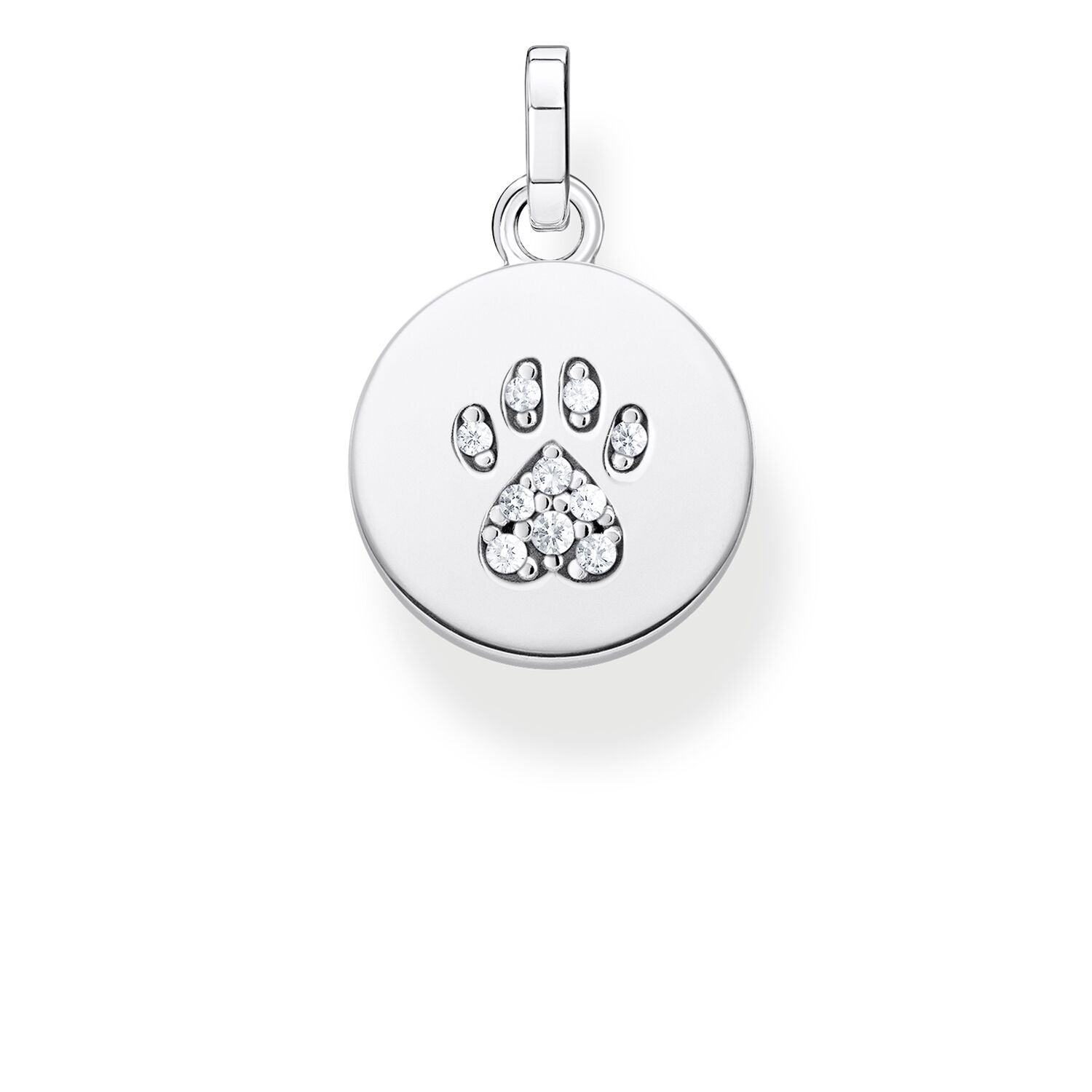 Thomas Sabo Pendant Disc Paw Cat Silver