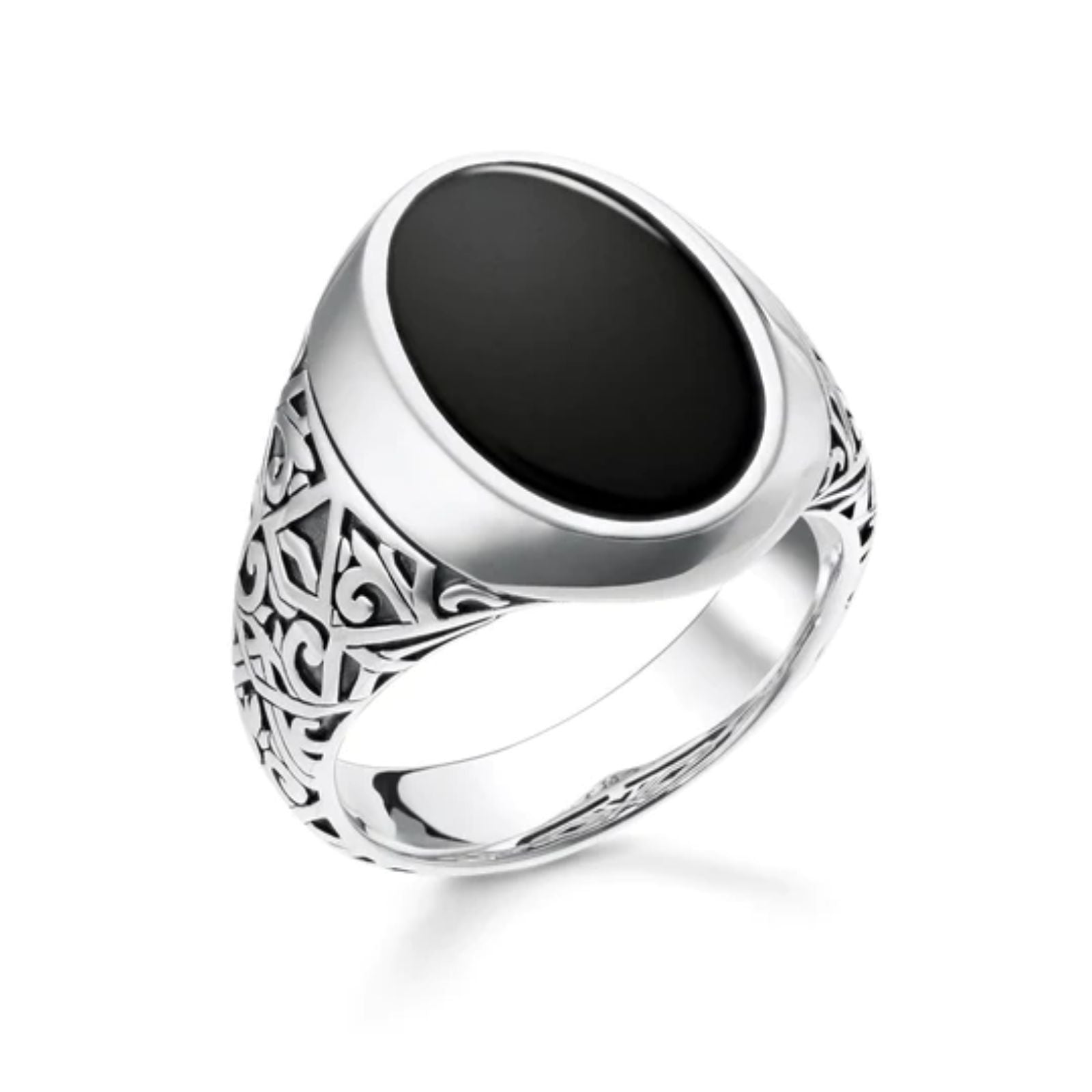 Thomas Sabo Ring Onyx Black TR2242 - Size 58